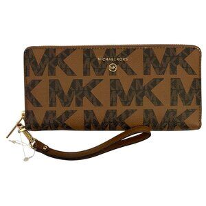 Michael Kors Jet Set Charm LG Travel Continental Luggage Multi Wallet NWT New